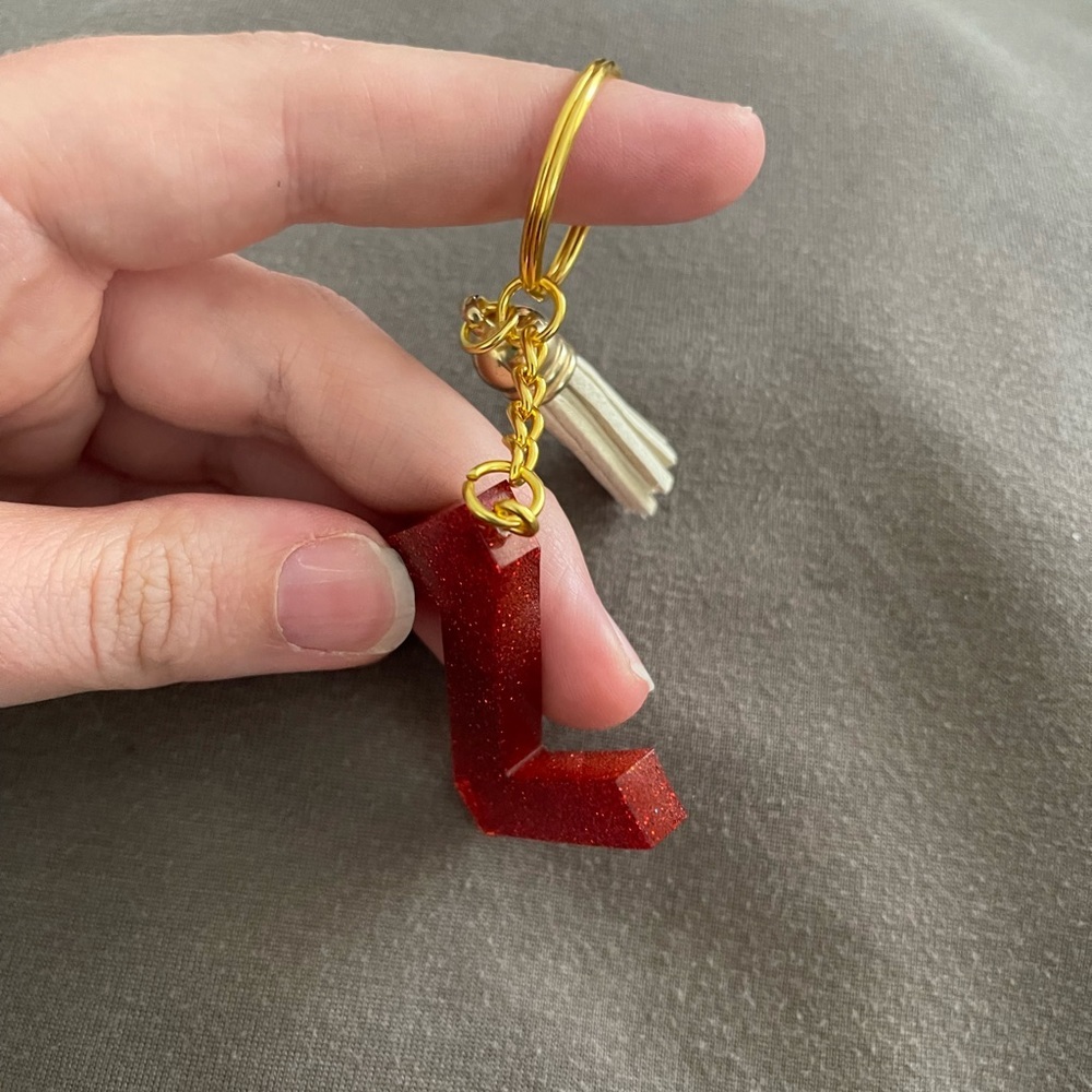 Handmade Letter "Z" Keychain - Picture 3 of 6